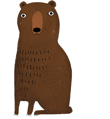 A friendlier illustrated bear