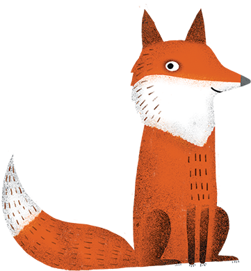 The friendliest illustrated fox